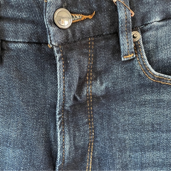 Good American Good Waist Chewed Back Pockets Jeans Indigo203 Size 6/28 NWT - Picture 12 of 12